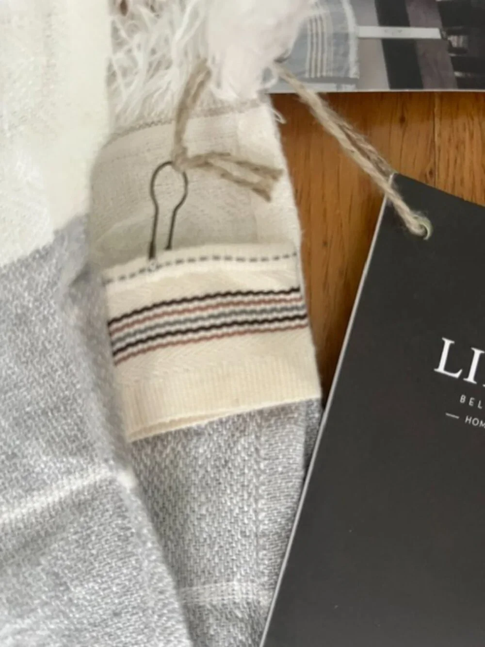 Libeco The Belgian Linen Towel Ash Stripe 25